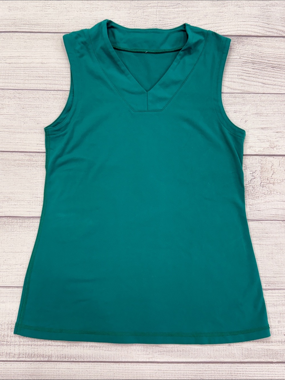Lululemon Teal Sleeveless V-Neck Athletic Tank Top Size Small